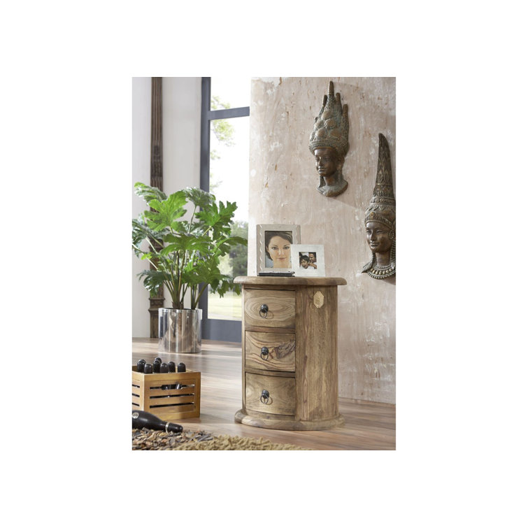 Massivmoebel24 Leeds 3 Drawer Chest of Drawers Wayfair.co.uk